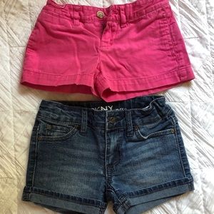 Ralph Lauren & DKNY shorts set for a girl, size 4T